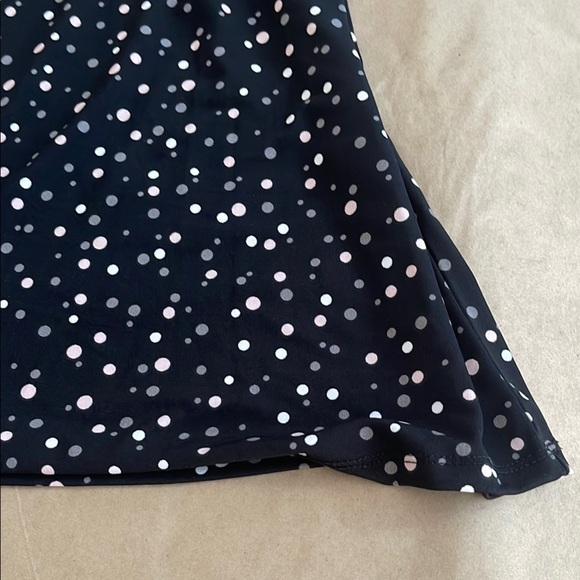 Ricki's Black and White Ruched Tie Front Midi Dress - Picture 3 of 7